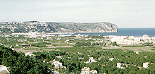 J�vea depuis l'urbanisation "La Finca"