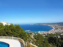 Javea, Costa Blanca: the sea-view over the Mediterranean from the Cuesta de San Antonio
