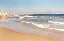 September: Arenales del Sol beach
