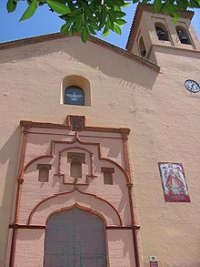 Der Frhling in der Sierra Nevada, Ansicht der Kirche in Ugijar