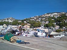 The Jvea's harbour, Costa Blanca in Spain, in autumn