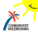 Logo der Valencianischen Gemeinschaft, mit Sonne